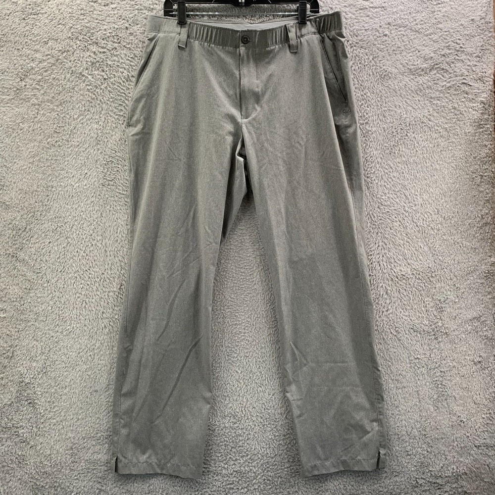 UNDER ARMOUR Pants Mens 36x32 Measured Golf Gray Tag: 38x32